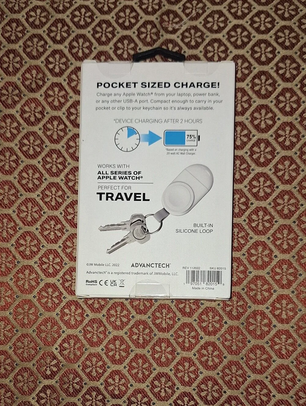 ADVANCETECH Apple Watch Charger - White